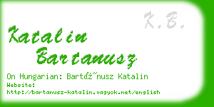 katalin bartanusz business card